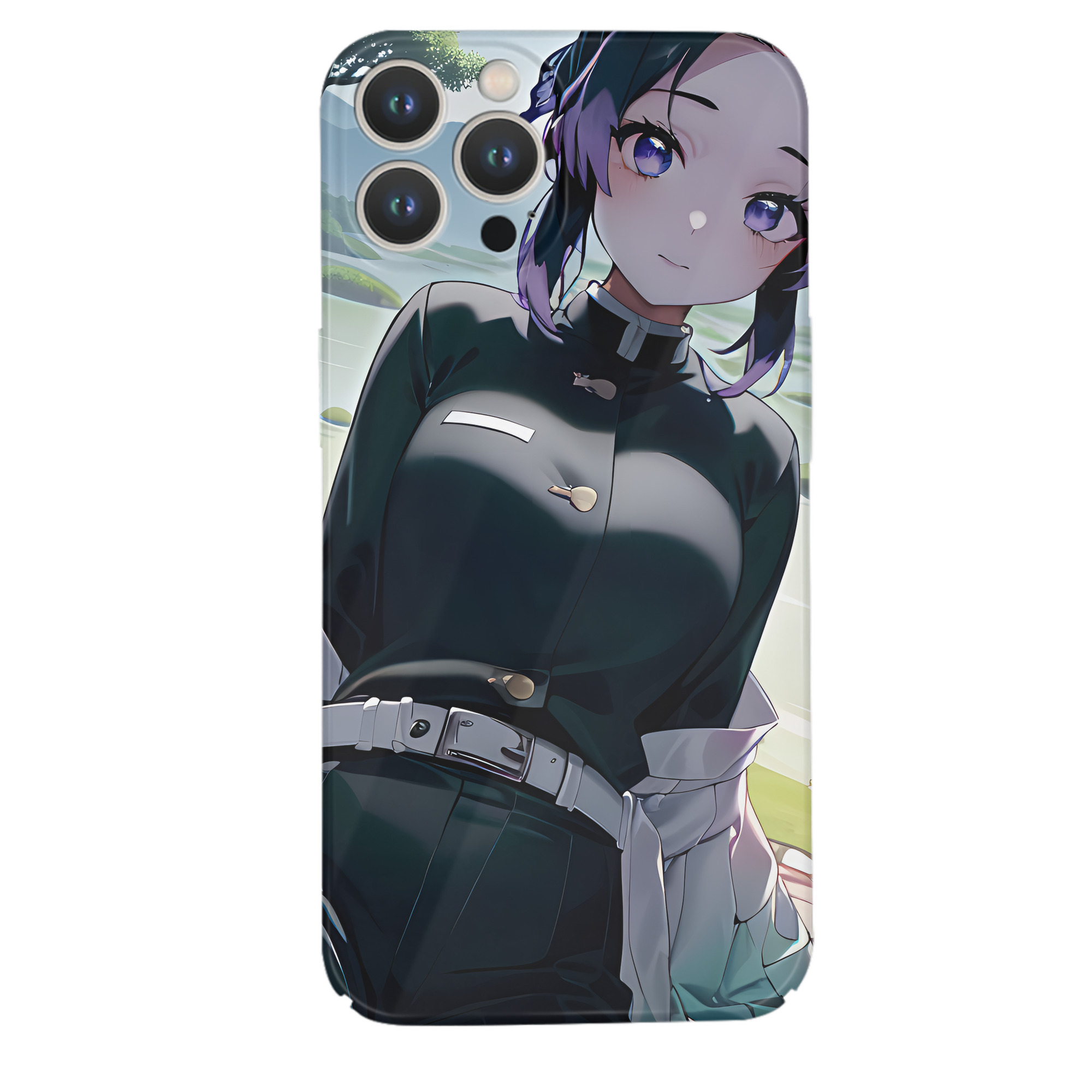 （画像用） 鬼滅の刃（きめつのやいば）蟲柱-胡蝶 しのぶ／こちょう しのぶ Kochou Shinobu 【iPhone 14シリーズ対応】ハードケース